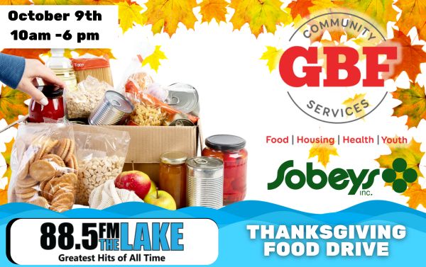 88.5 THE lake Thanksgiving Food Drive