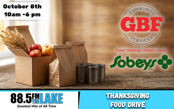 88.5 The Lake's Thanksgiving Food Drive!